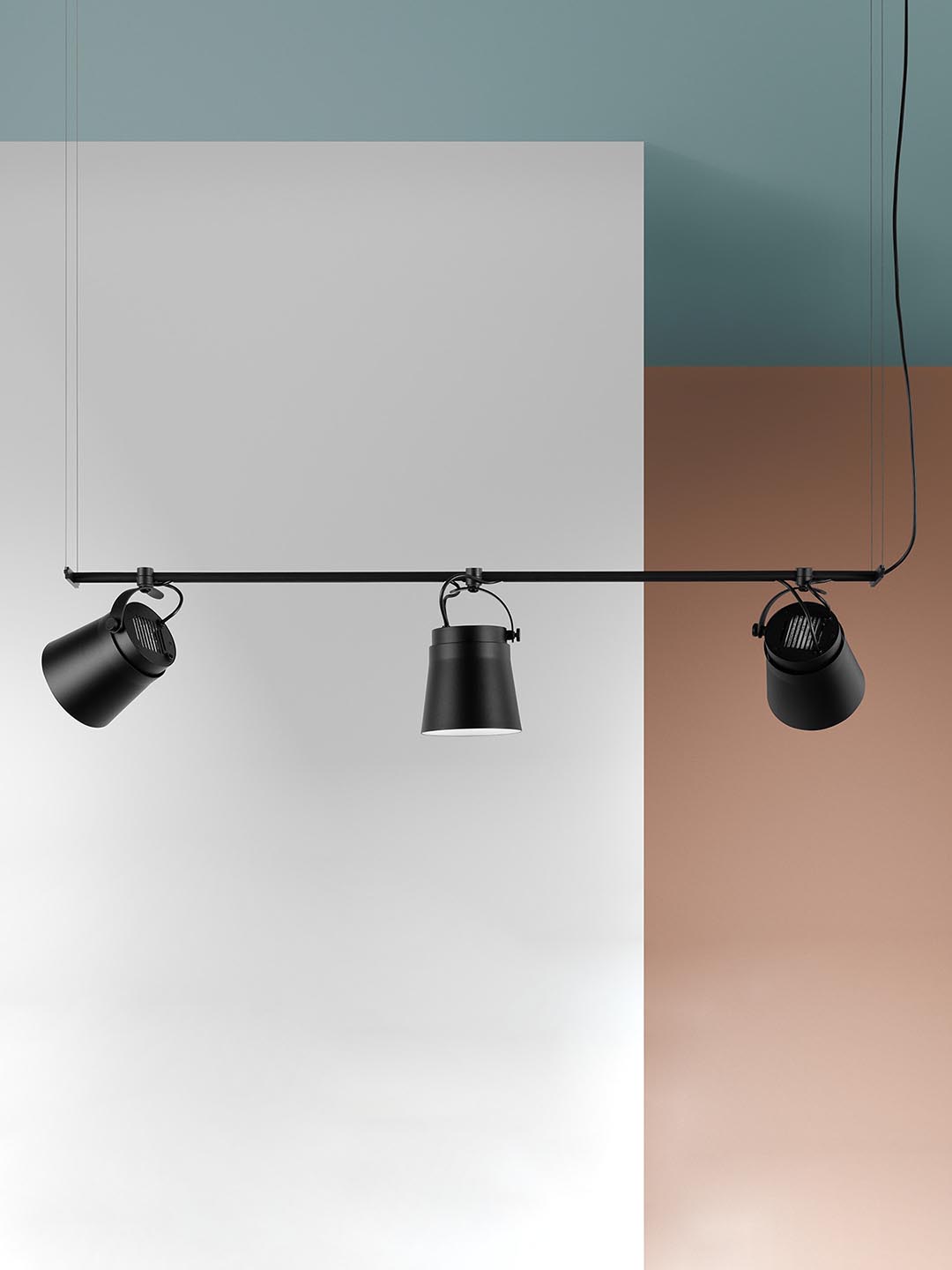 Скандинавский подвесной светильник Zero Lighting Ginza Horisontal в минималистичном интерьере