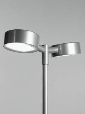 Скандинавский уличный фонарь Zero Lighting Pole Tvapuck серого цвета