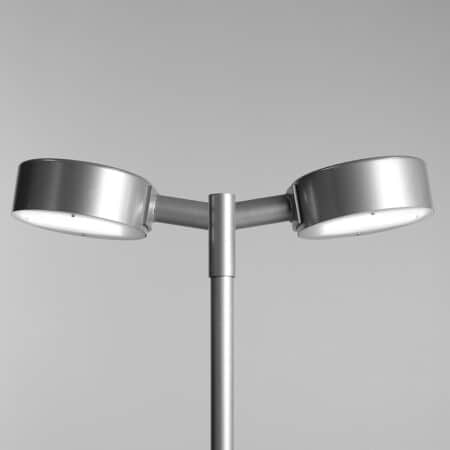 Металлический уличный фонарь Zero Lighting Pole Tvapuck серого цвета