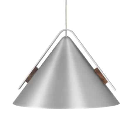 Красивый металлический подвесной светильник Kristina Dam Cone серого цвета