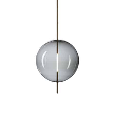 Красивый подвесной светильник Pholc Kandinsky дымчатого серого цвета