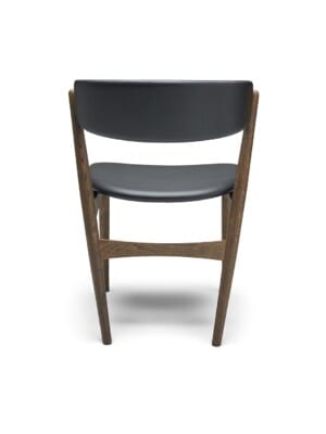 Обеденный стул Sibast №7 с обивкой в скандинавском стиле с черной обивкой
