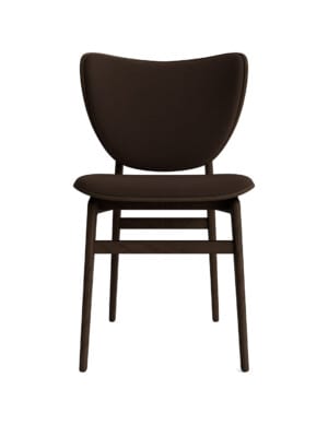 Элегантный стул NORR11 Elephant с коричневой обивкой