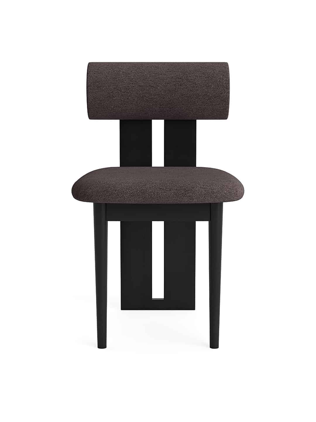 Деревянный стул NORR11 Hippo окрашенный в черный цвет