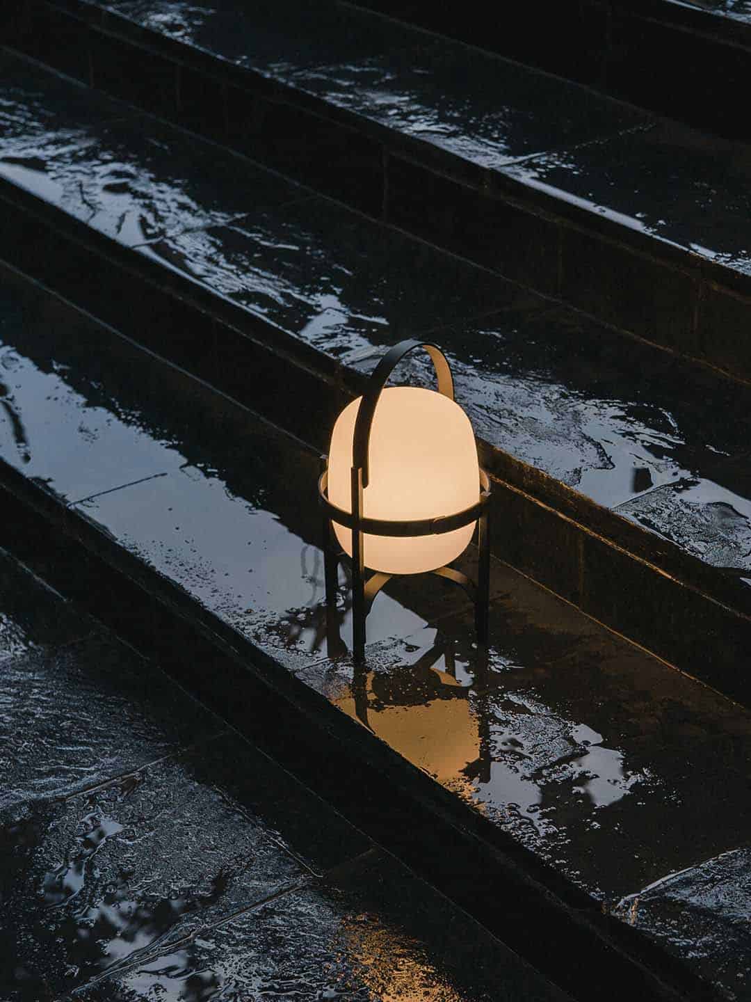 Настольная лампа Santa Cole Cestita Alubat премиум класса для влажных помещений