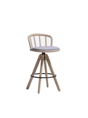 Барный стул Pedrali Nym 2848/A в нежном фиолетовой цвете